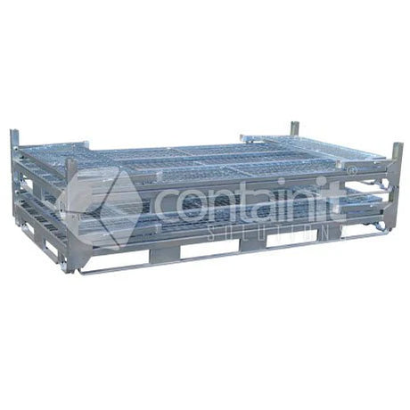 Double Collapsible Pallet Cage Half Height